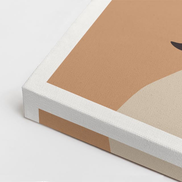 cuadro canvas ilustracion humana sombra botanica estilo contemporaneo