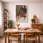cuadro canvas ilustracion humana sombra botanica estilo contemporaneo