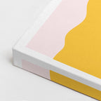 cuadro canvas ilustracion humana gafas doradas estilo contemporaneo