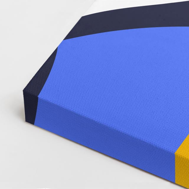 cuadro canvas ilustracion humana verano azul estilo contemporaneo