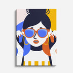 cuadro canvas ilustracion humana confianza solar estilo contemporaneo