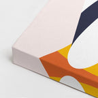 cuadro canvas ilustracion humana chic amarillo estilo contemporaneo
