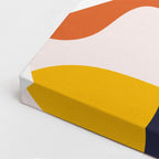 cuadro canvas ilustracion humana naranja pop estilo contemporaneo