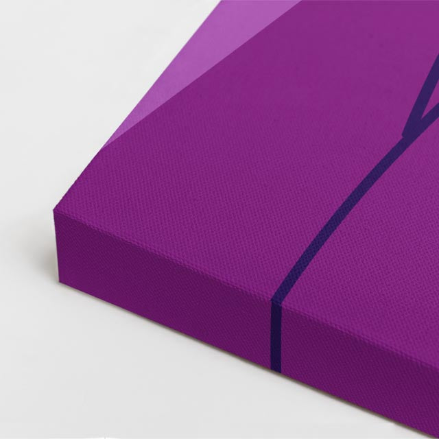cuadro canvas ilustracion humana violeta urbana estilo contemporaneo