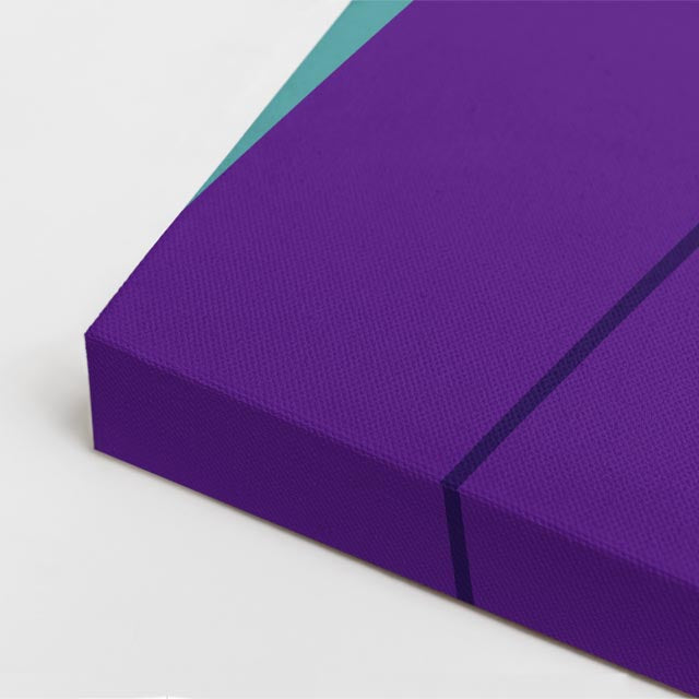 cuadro canvas ilustracion humana pulso purpura estilo contemporaneo