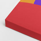 cuadro canvas ilustracion humana noir magenta estilo contemporaneo