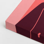cuadro canvas ilustracion humana risa carmesi estilo contemporaneo