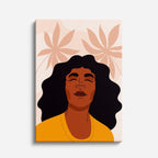 cuadro canvas ilustracion humana aura terracota estilo contemporaneo