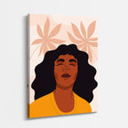 cuadro canvas ilustracion humana aura terracota estilo contemporaneo