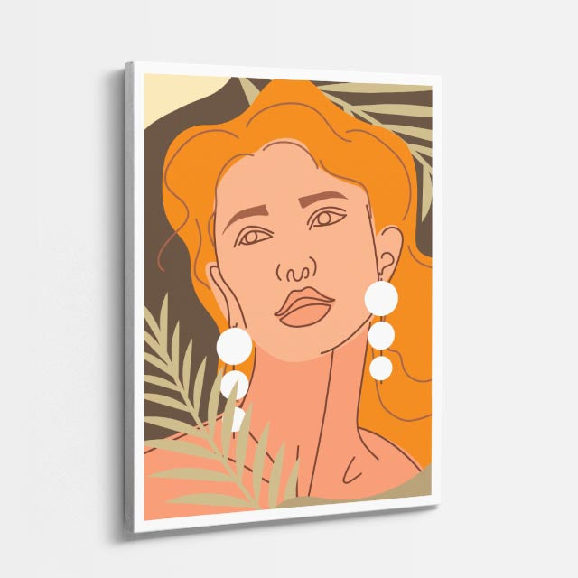cuadro canvas ilustracion humana ondas de miel estilo contemporaneo