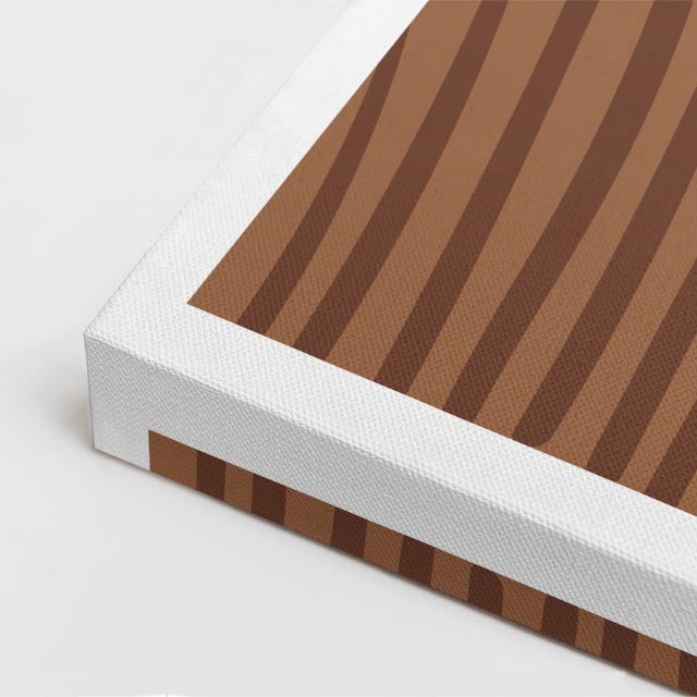 cuadro canvas ilustracion humana trenza canela estilo contemporaneo