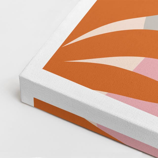 cuadro canvas ilustracion humana pluma rosa estilo contemporaneo