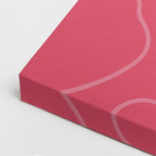 cuadro canvas ilustracion humana lentes fucsia estilo contemporaneo