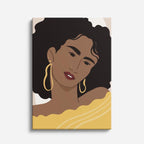 cuadro canvas ilustracion humana brisa dorada estilo contemporaneo