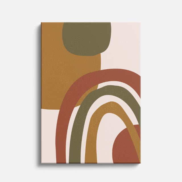 cuadro canvas ilustracion humana arco retro estilo contemporaneo
