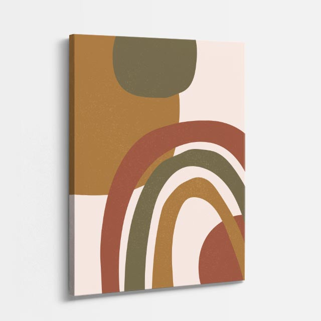 cuadro canvas ilustracion humana arco retro estilo contemporaneo