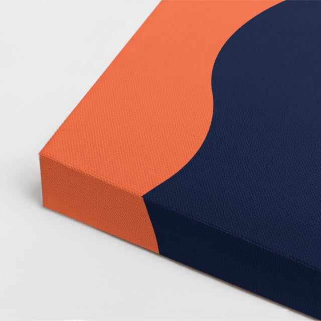 cuadro canvas ilustracion humana sombra indigo estilo contemporaneo