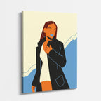 cuadro canvas ilustracion humana look urbano estilo contemporaneo