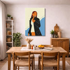 cuadro canvas ilustracion humana look urbano estilo contemporaneo