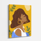 cuadro canvas ilustracion humana brisa de oro estilo contemporaneo