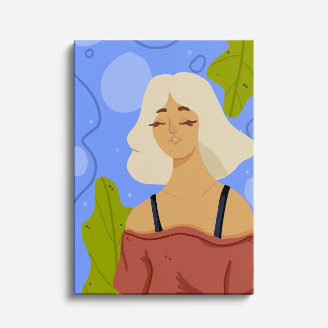 cuadro canvas ilustracion humana luz de arena estilo contemporaneo