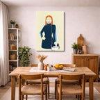 cuadro canvas ilustracion humana negro paris estilo contemporaneo