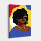 cuadro canvas ilustracion humana aros de sol estilo contemporaneo