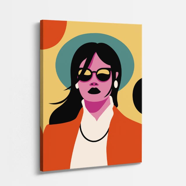 cuadro canvas ilustracion humana pamela coral estilo contemporaneo