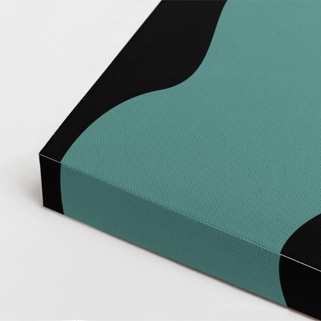 cuadro canvas ilustracion humana cabello turquesa estilo contemporaneo