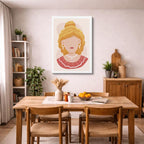 cuadro canvas ilustracion humana oro suave estilo contemporaneo
