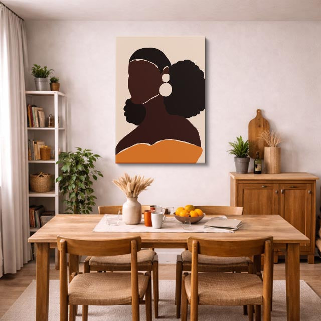 cuadro canvas ilustracion humana perla nocturna estilo contemporaneo