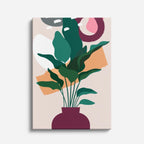 cuadro canvas ilustracion humana maceta selvatica estilo contemporaneo