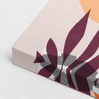 cuadro canvas ilustracion humana musa tropical estilo contemporaneo