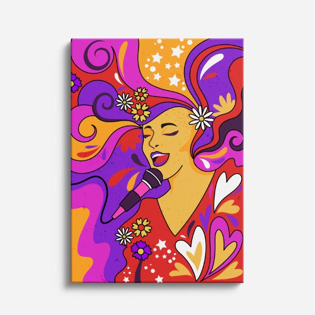 cuadro canvas ilustracion humana fantasia solar estilo contemporaneo
