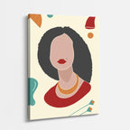 cuadro canvas ilustracion humana ritmo terracota estilo contemporaneo