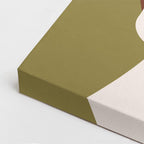 cuadro canvas ilustracion humana cabello dorado estilo contemporaneo
