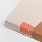 cuadro canvas ilustracion humana abrigo camel estilo contemporaneo