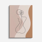 cuadro canvas ilustracion humana figura organica estilo contemporaneo
