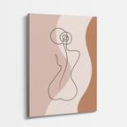 cuadro canvas ilustracion humana figura organica estilo contemporaneo