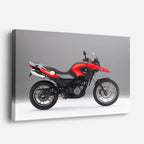 cuadro canvas vehículos aventurera roja en fuga horizontal