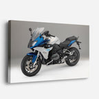 cuadro canvas vehículos velocista azul de ruta horizontal