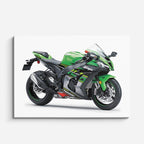 cuadro canvas vehículos ninja verde fuerza total horizontal