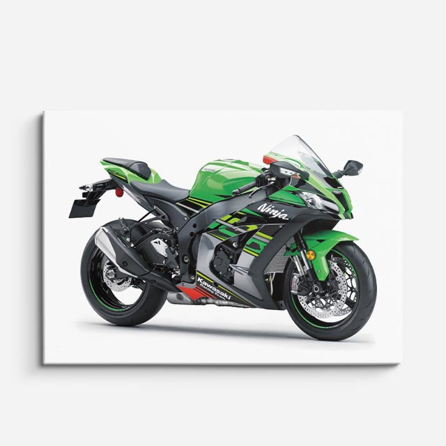 cuadro canvas vehículos ninja verde fuerza total horizontal