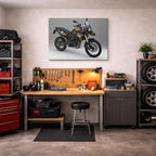 cuadro canvas vehículos enduro café tierra libre horizontal