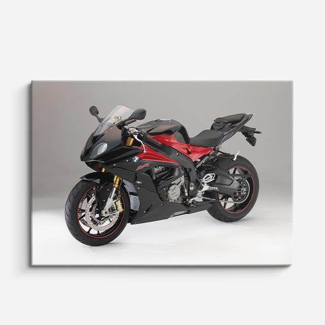 cuadro canvas vehículos superbike negra pura adrenalina horizontal