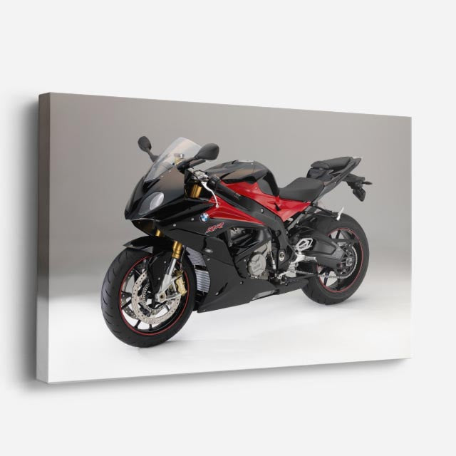 cuadro canvas vehículos superbike negra pura adrenalina horizontal