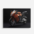 cuadro canvas vehículos touring naranja camino largo horizontal