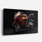 cuadro canvas vehículos touring naranja camino largo horizontal