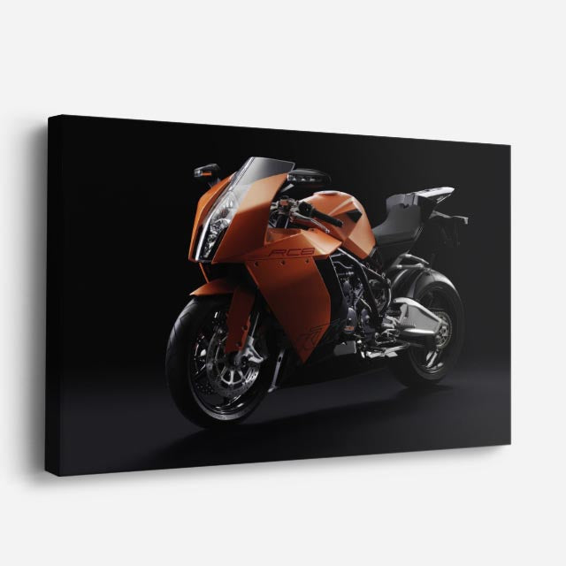 cuadro canvas vehículos touring naranja camino largo horizontal