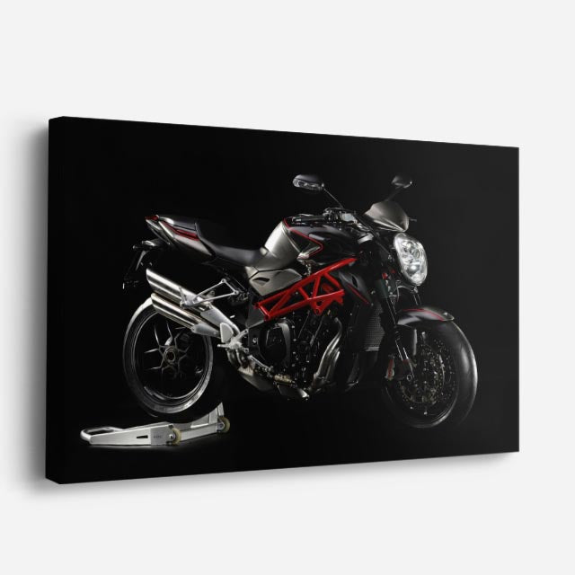 cuadro canvas vehículos naked roja fibra de carbono horizontal